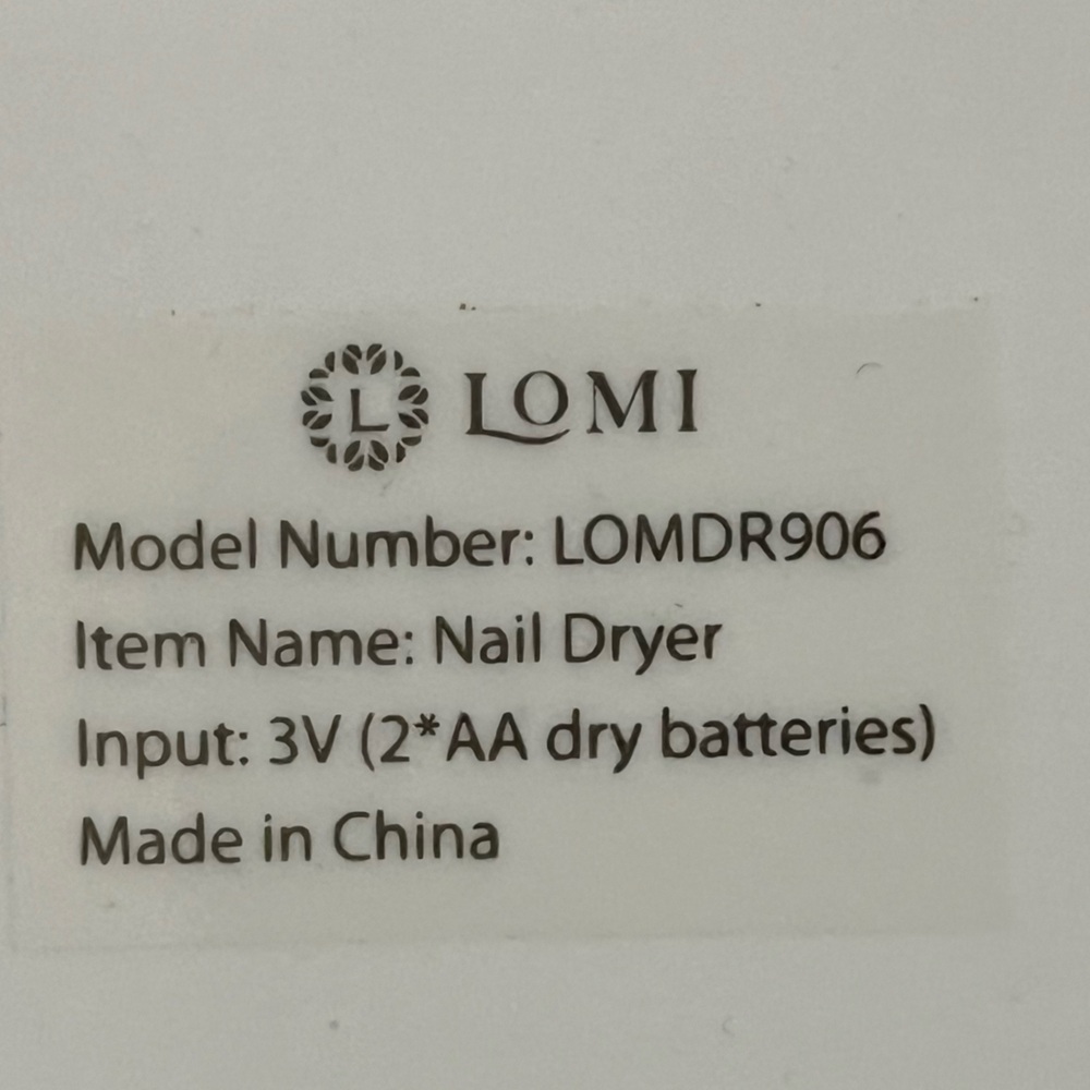 Lomi Beauty Portable Fan Nail Dryer - Picture 4 of 10